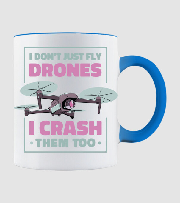 Tricou drone model albastru deschis pe tricou