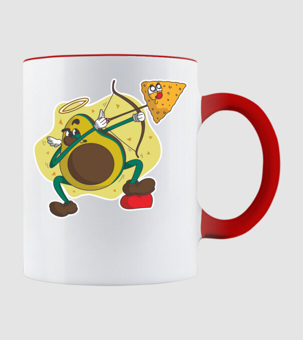 Dragoste de Avocado model roșu pe tricou