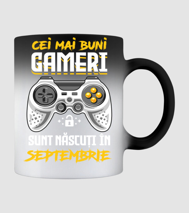 cei mai buni gameri sunt născuți în septembrie model negru pe tricou