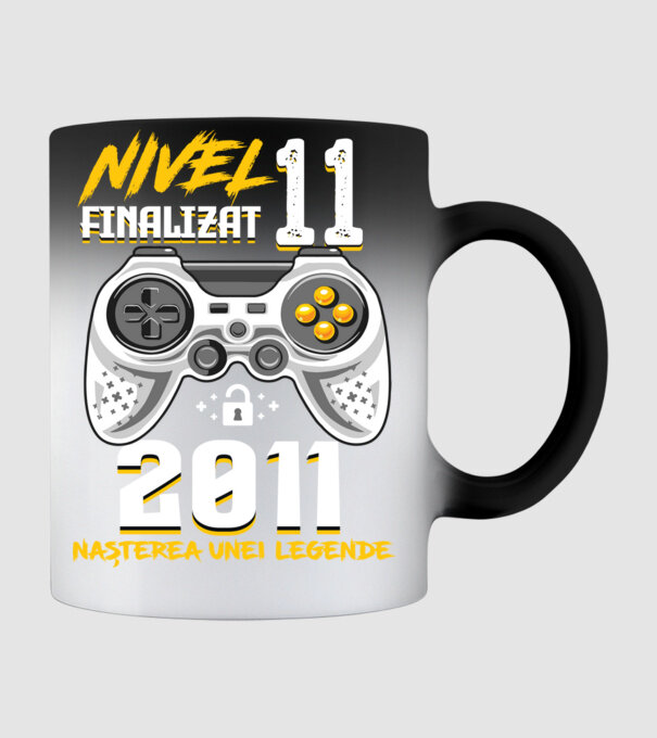 Nivel 11 finalizat. 2011 nașterea unei legende model negru pe tricou