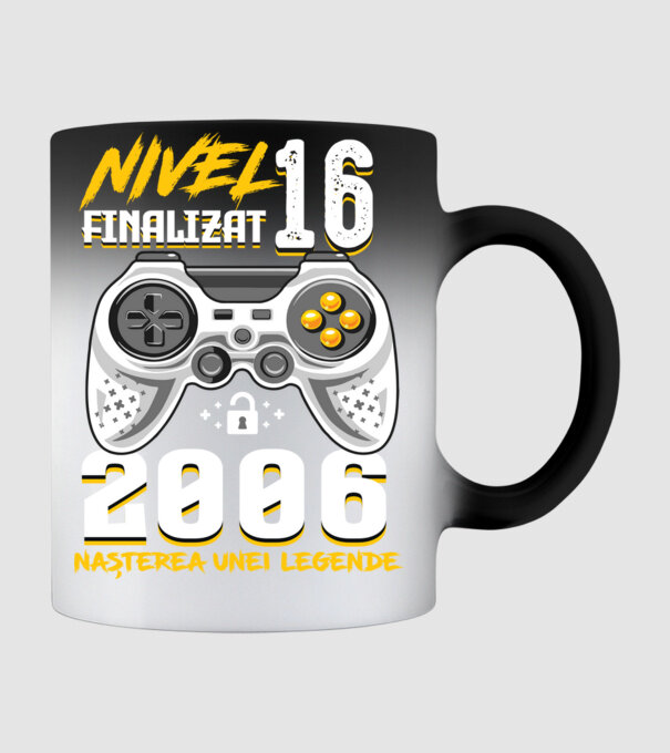 Nivel 16 finalizat. 2006 nașterea unei legende model negru pe tricou