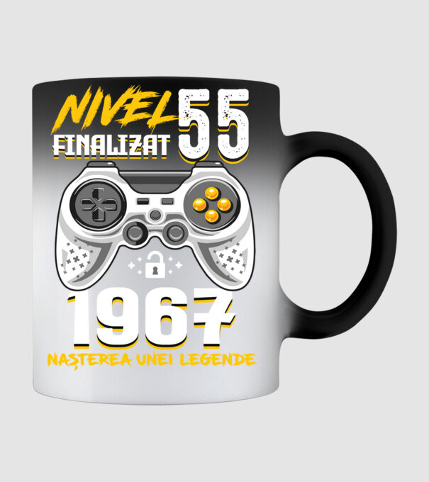 Nivel 55 finalizat. 1967 nașterea unei legende model negru pe tricou