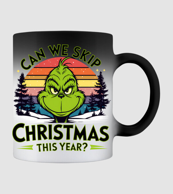 Can we skip christmas this year model negru pe tricou