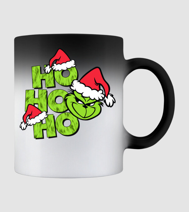 Ho Ho Ho - Grinch model negru pe tricou