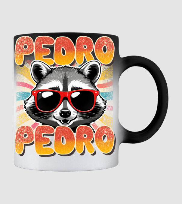 Pedro Pedro groovy retro model negru pe tricou