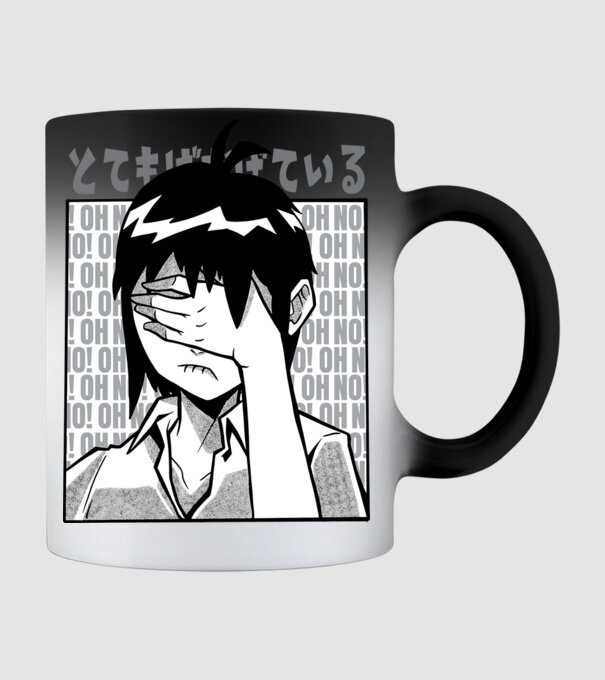 Cap Anime model negru pe tricou