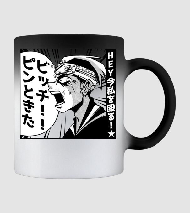 Cap Anime Manga model negru pe tricou