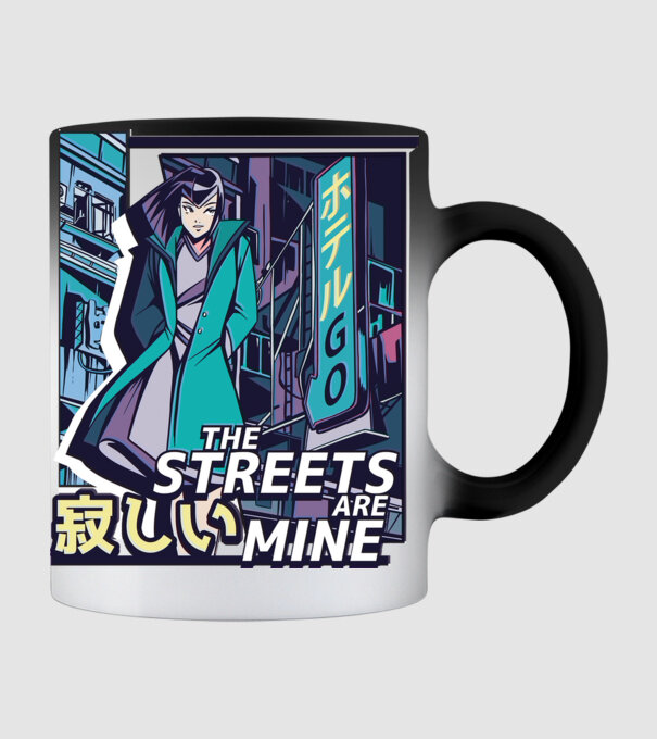 Anime Vaporwave benzi desenate model negru pe tricou
