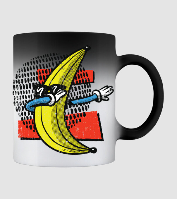 Banană DAB model negru pe tricou