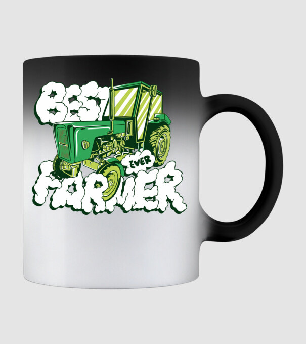 Best Farmer Ever cu Tractor model negru pe tricou