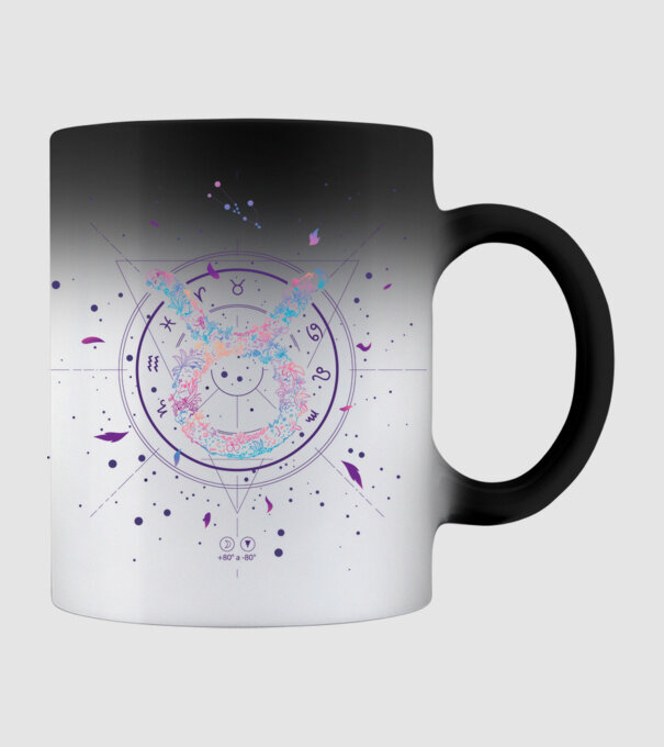 Taurus Zodiac model negru pe tricou