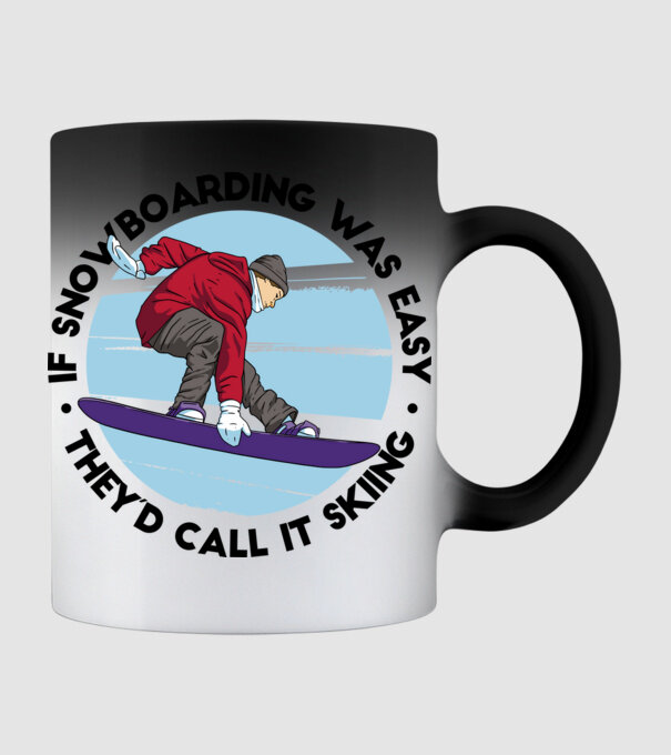 Dacă snowboardingul ar fi ușor, ar fi numit schi. model negru pe tricou