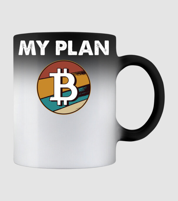 My plan B - Bitcoin model negru pe tricou