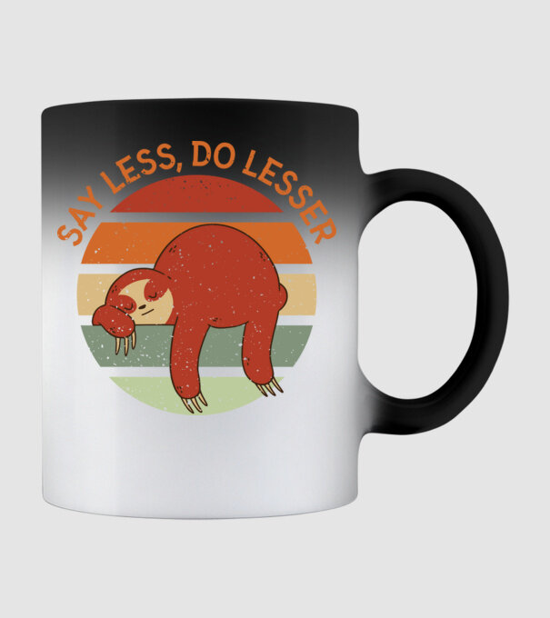 Say less, do lesser cu Leneș model negru pe tricou