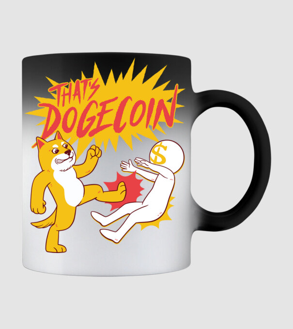 Thats Dogecoin model negru pe tricou