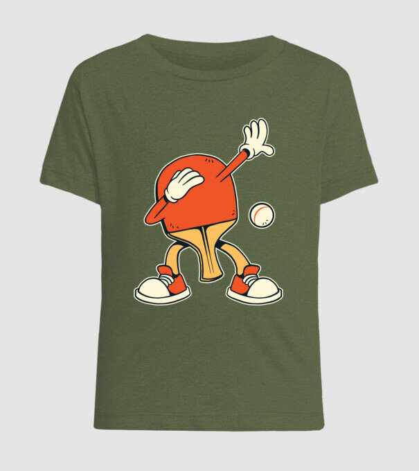 Ping Pong DAB model kaki pe tricou