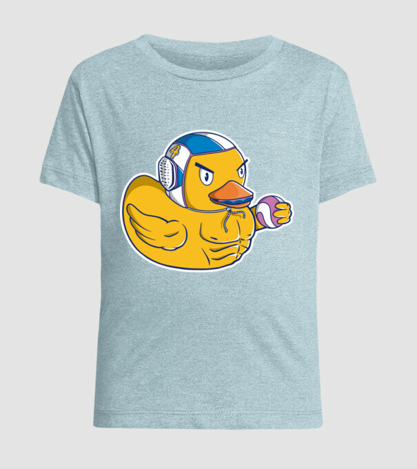 Rață polo pe apă model albastru deschis pe tricou