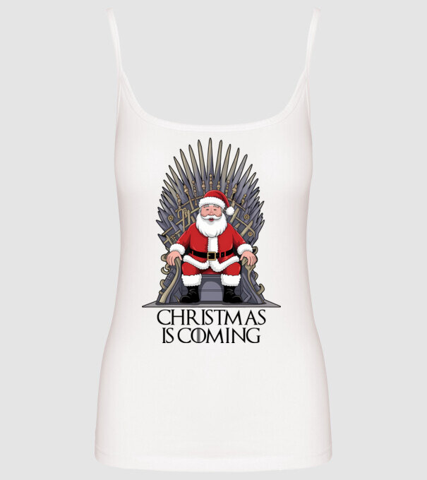 Christmas is Coming Alb model alb pe tricou