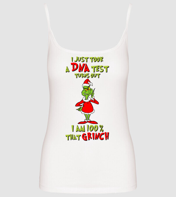 I just took a DNA test - I am Grinch model alb pe tricou