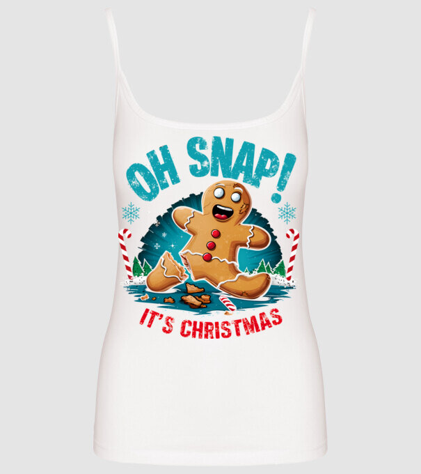 Oh snap! It's christmas Alb model alb pe tricou