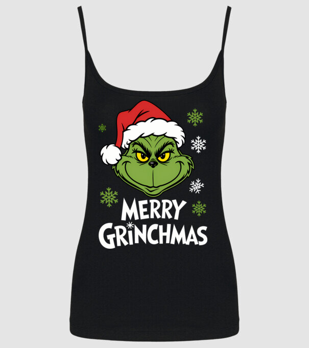 Merry Grinchmas Negru model negru pe tricou
