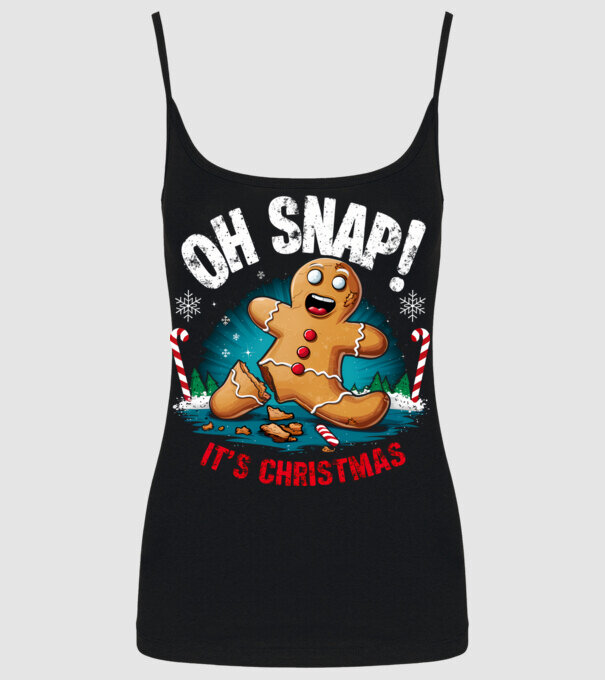 Oh snap! It's christmas Negru model negru pe tricou