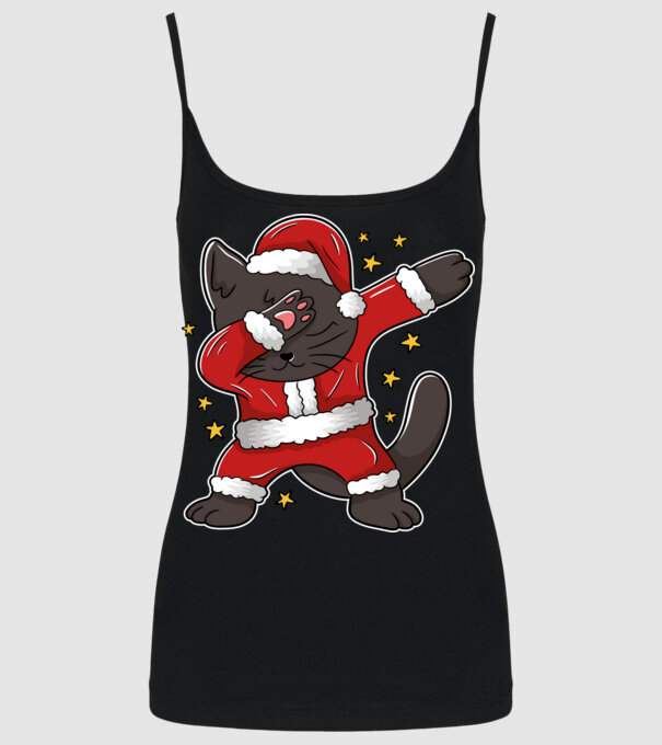 Pisică Dab model negru pe tricou