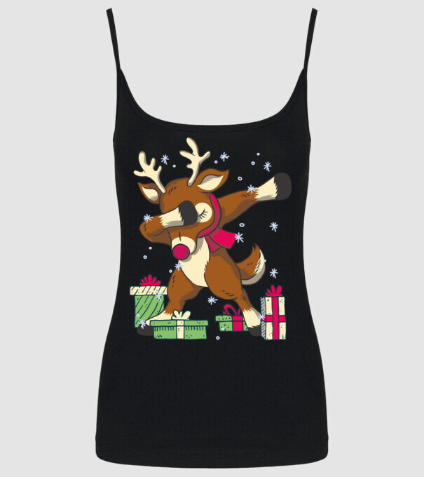 Rudolph DAB model negru pe tricou