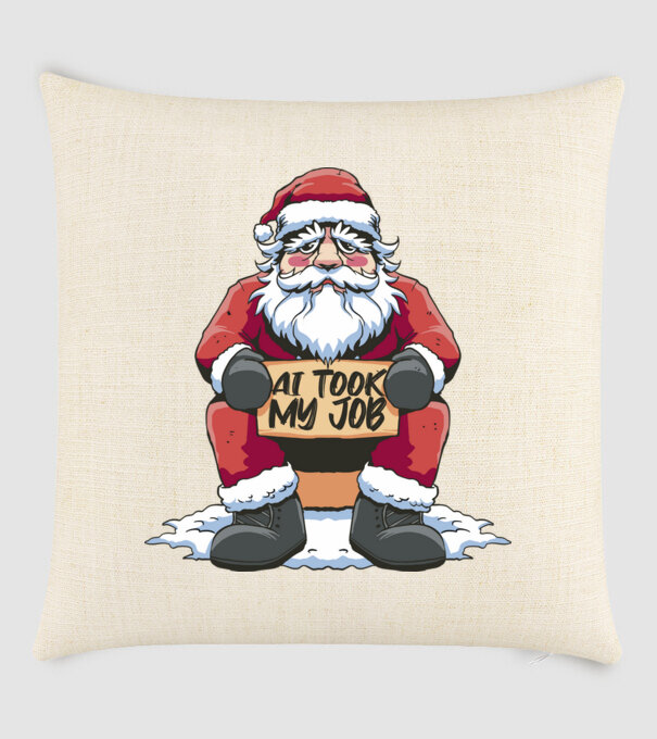 AI took my job Santa model nisipiu pe tricou