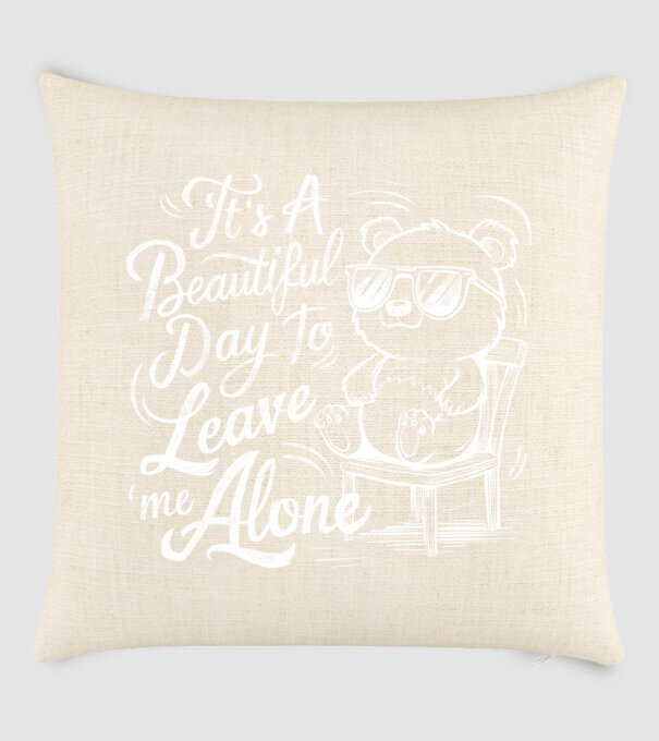 Beautiful day to leave me alone Negru model nisipiu pe tricou