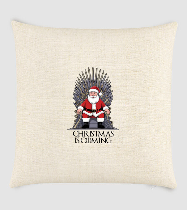 Christmas is Coming Alb model nisipiu pe tricou