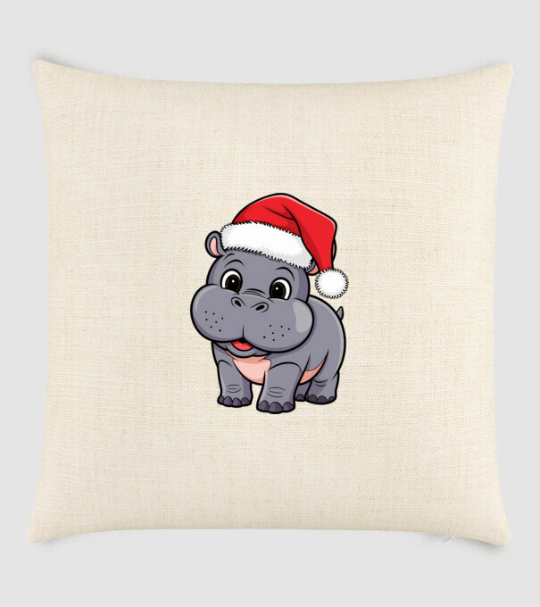 Crăciun Hippo model nisipiu pe tricou
