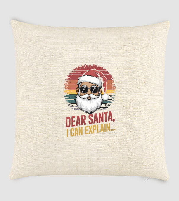 Dear Santa, I can explain... model nisipiu pe tricou