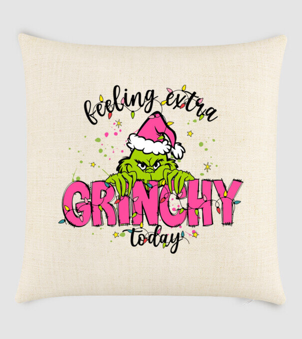 Feeling extra Grinchy today model nisipiu pe tricou