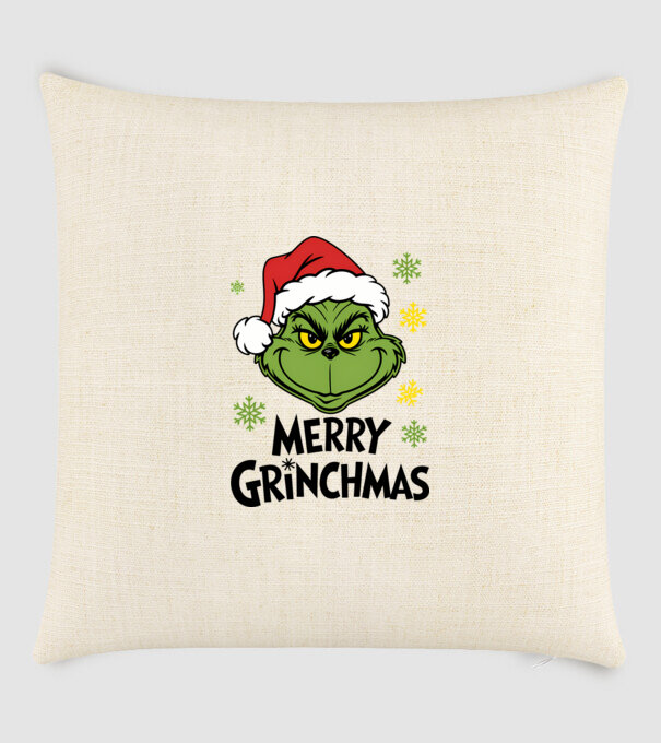 Merry Grinchmas Alb model nisipiu pe tricou