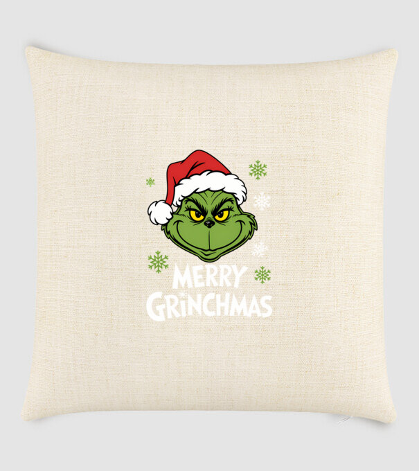 Merry Grinchmas Negru model nisipiu pe tricou