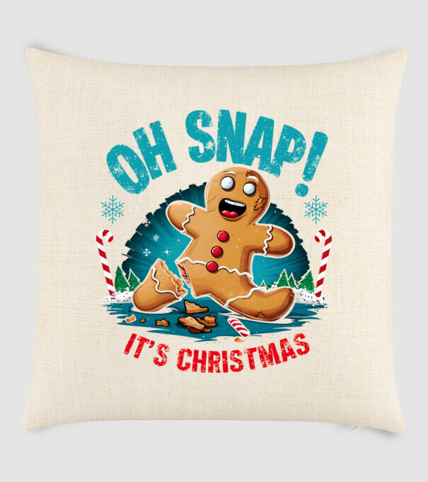 Oh snap! It's christmas Alb model nisipiu pe tricou