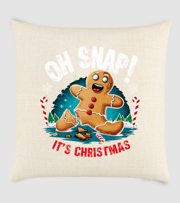 Oh snap! It's christmas Negru model nisipiu pe tricou