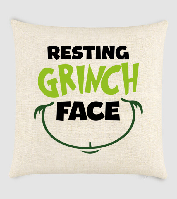 Resting Grinch face model nisipiu pe tricou