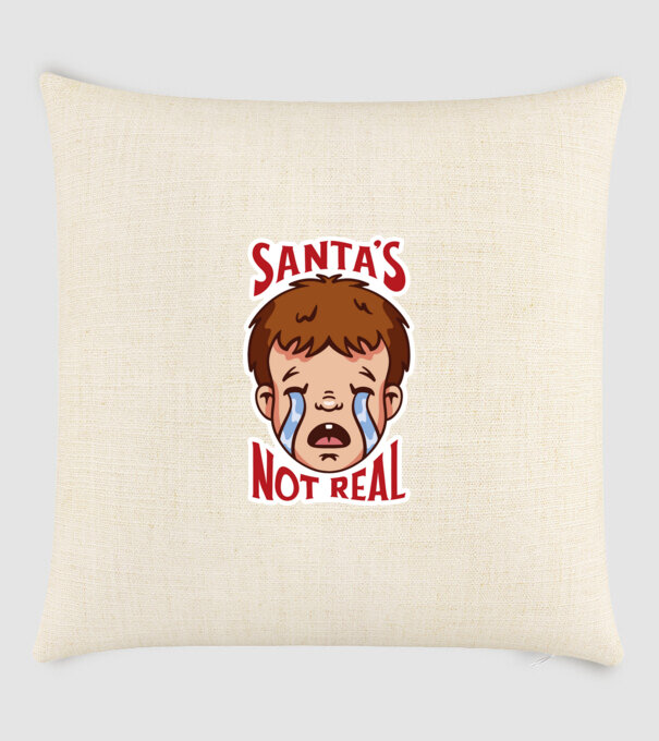 Santa's Not Real copil plângând model nisipiu pe tricou