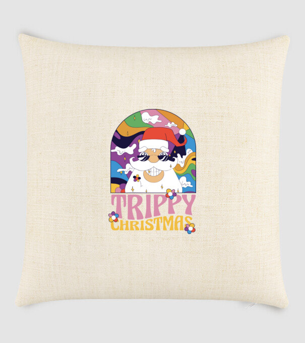 Trippy Christmas model nisipiu pe tricou