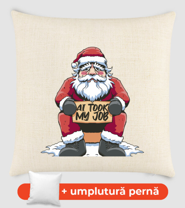 AI took my job Santa model nisipiu pe tricou