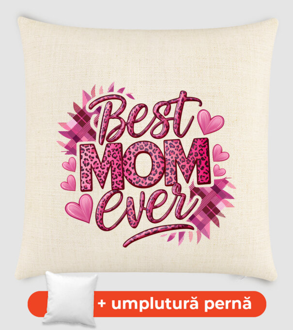 Best Mom Ever model nisipiu pe tricou