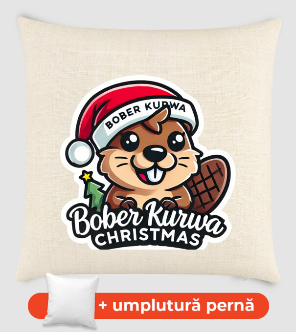 Bober Kurwa Christmas 1 model nisipiu pe tricou