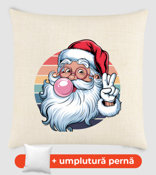 Bubble gum santa model nisipiu pe tricou