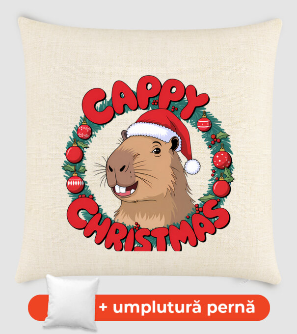 Cappy Christmas 1 model nisipiu pe tricou