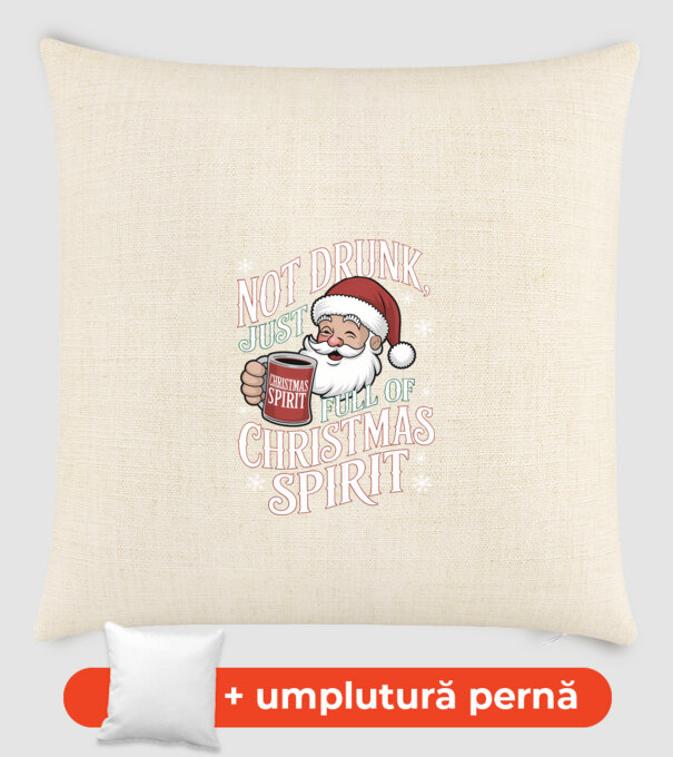 Christmas Spirit Santa model nisipiu pe tricou
