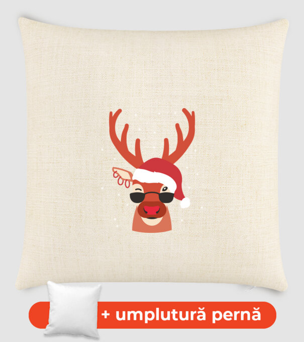 Cool Reindeer Rudolph model nisipiu pe tricou