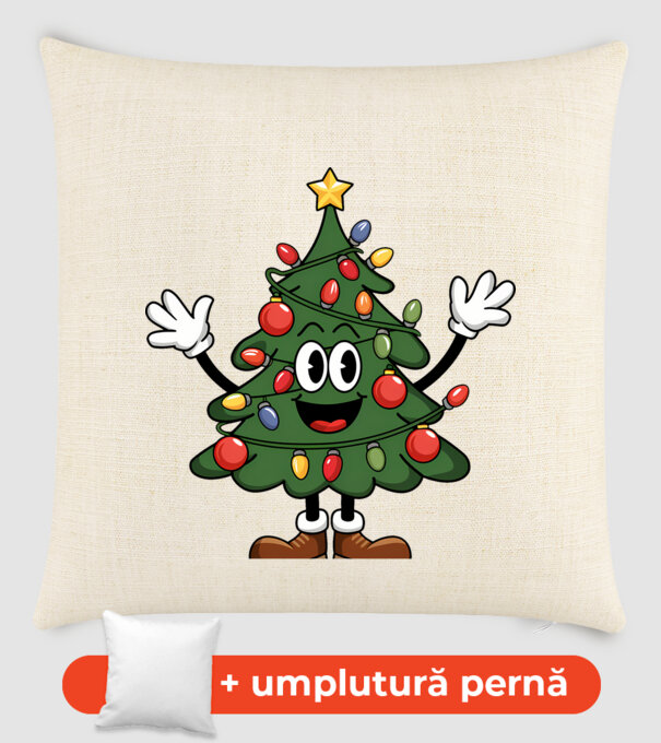 Copac de Crăciun drăguț model nisipiu pe tricou