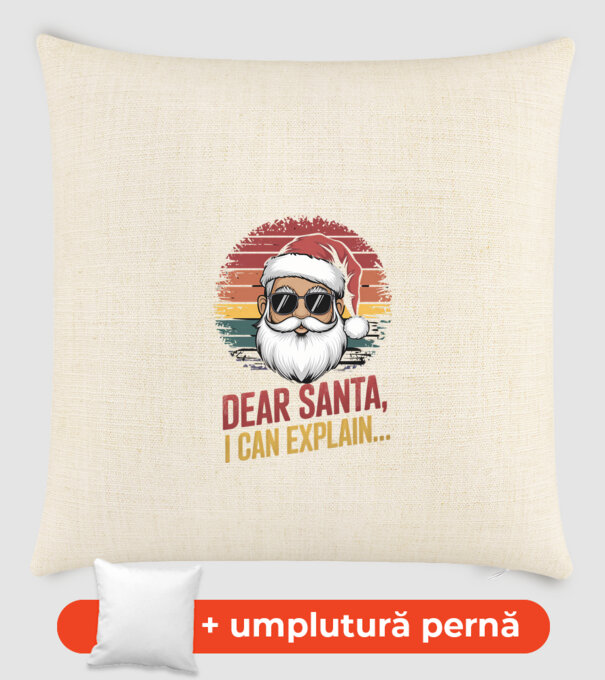 Dear Santa, I can explain... model nisipiu pe tricou
